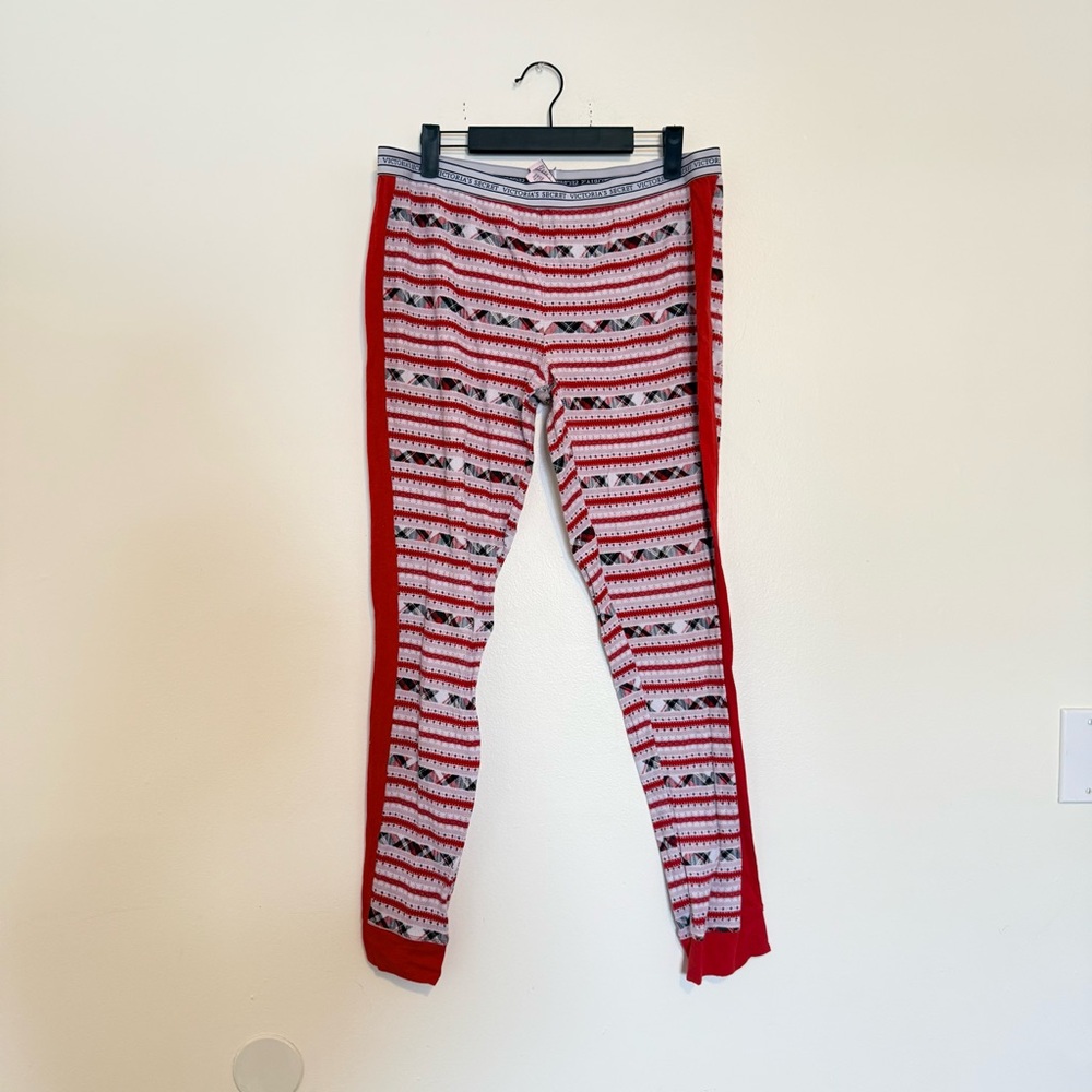 Victoria's Secret | Festive Red and Gray Pajama Pants